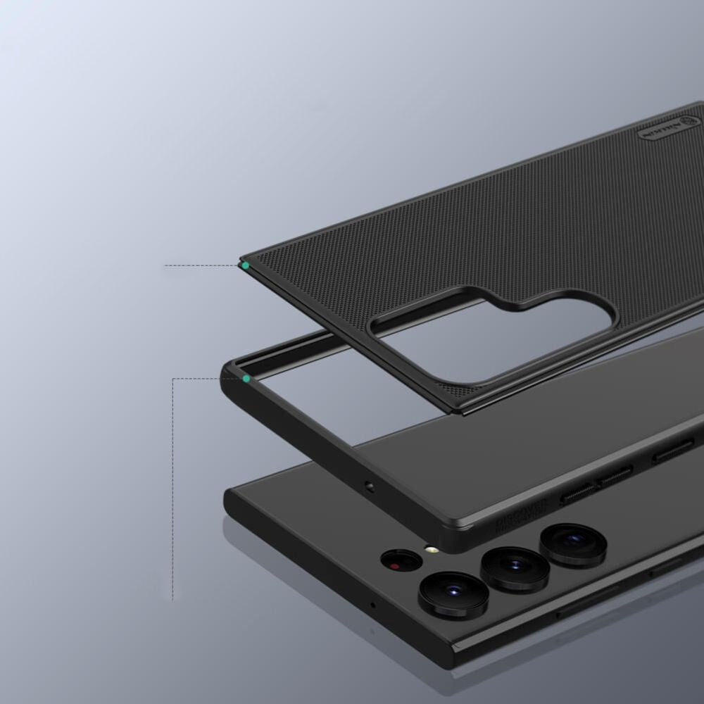 Samsung Galaxy S23 Ultra NILLKIN Frosted Shield Pro Case - Sort