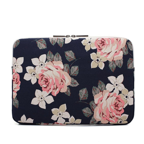 Canvaslife Flower Sleeve For MacBook 13" / PC 13" (35 x 25 cm) - Dark