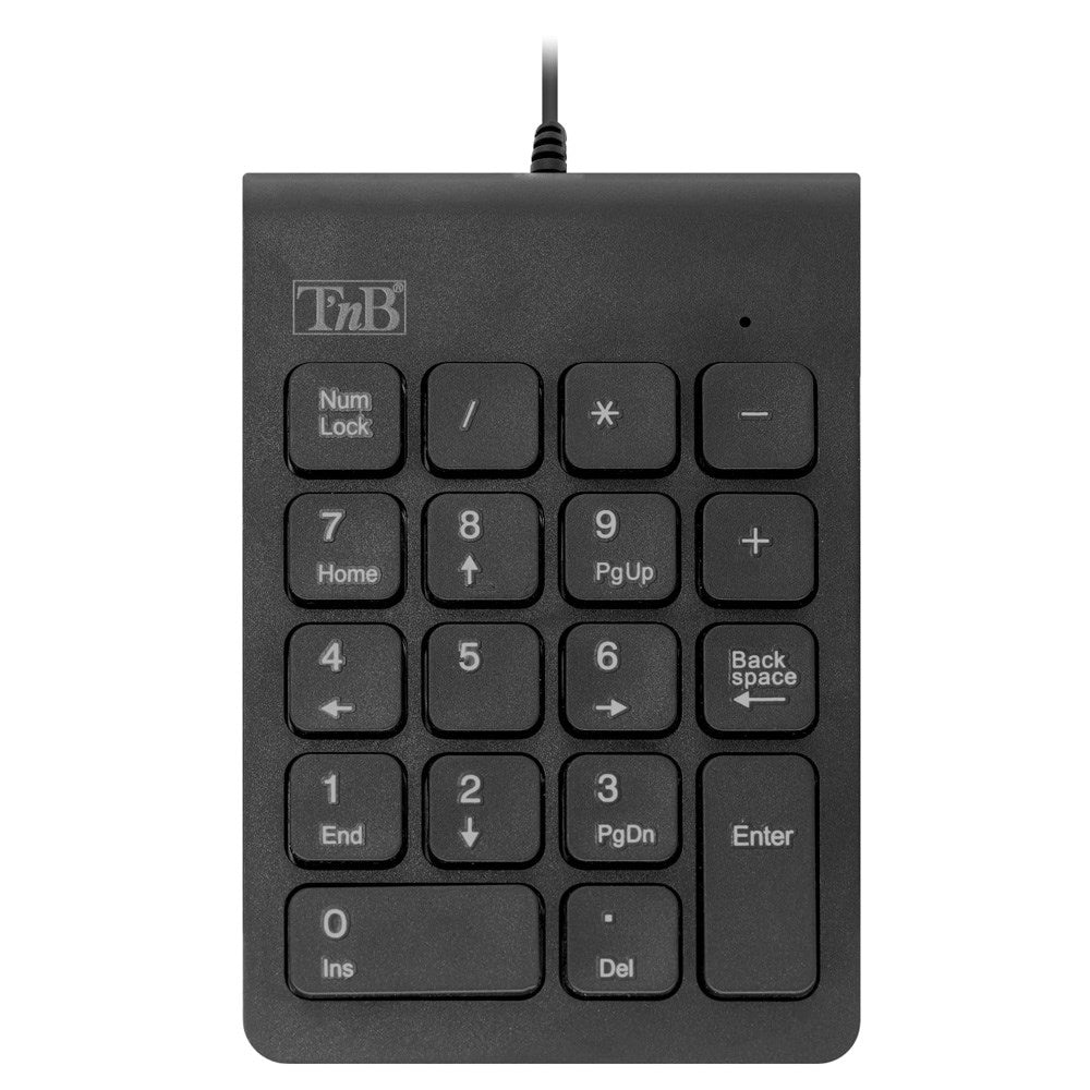 T'NB - Kablet Numerisk Tastatur - Sort