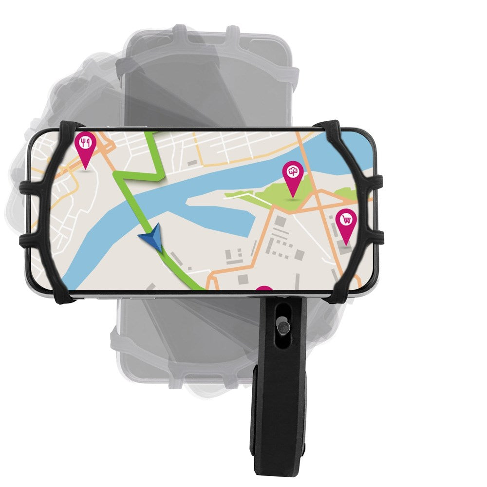 T'NB - URBAN MOOV - Roterende Mobilholder til Cykel & Motorcykel - Sort