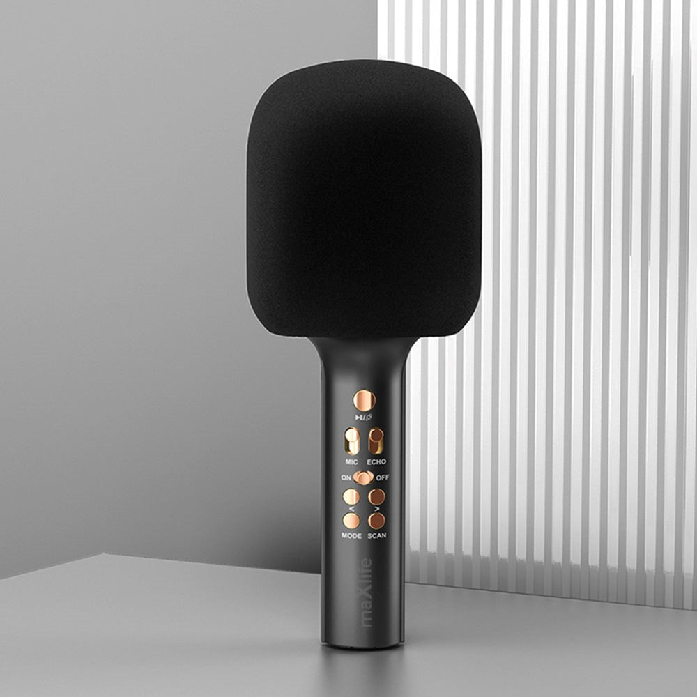 MaxLife MXBM-600 Mikrofon til Karaoke m. Højtaler - Sort