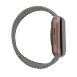 Apple Watch (42/44/SE/45/46/49mm) Elastisk Smartwatch Rem - Str. XS - Grå