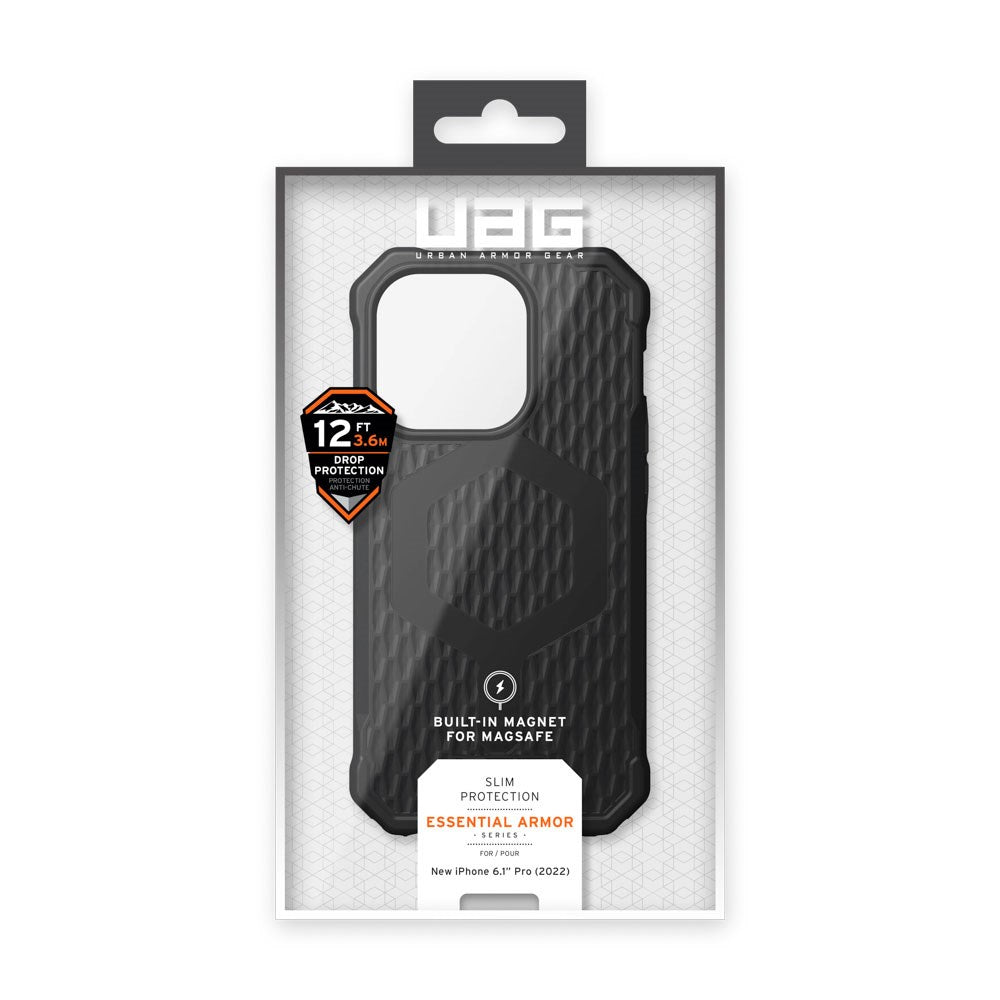 iPhone 14 Pro UAG ESSENTIAL ARMOR Series Case - MagSafe Kompatibel - Black