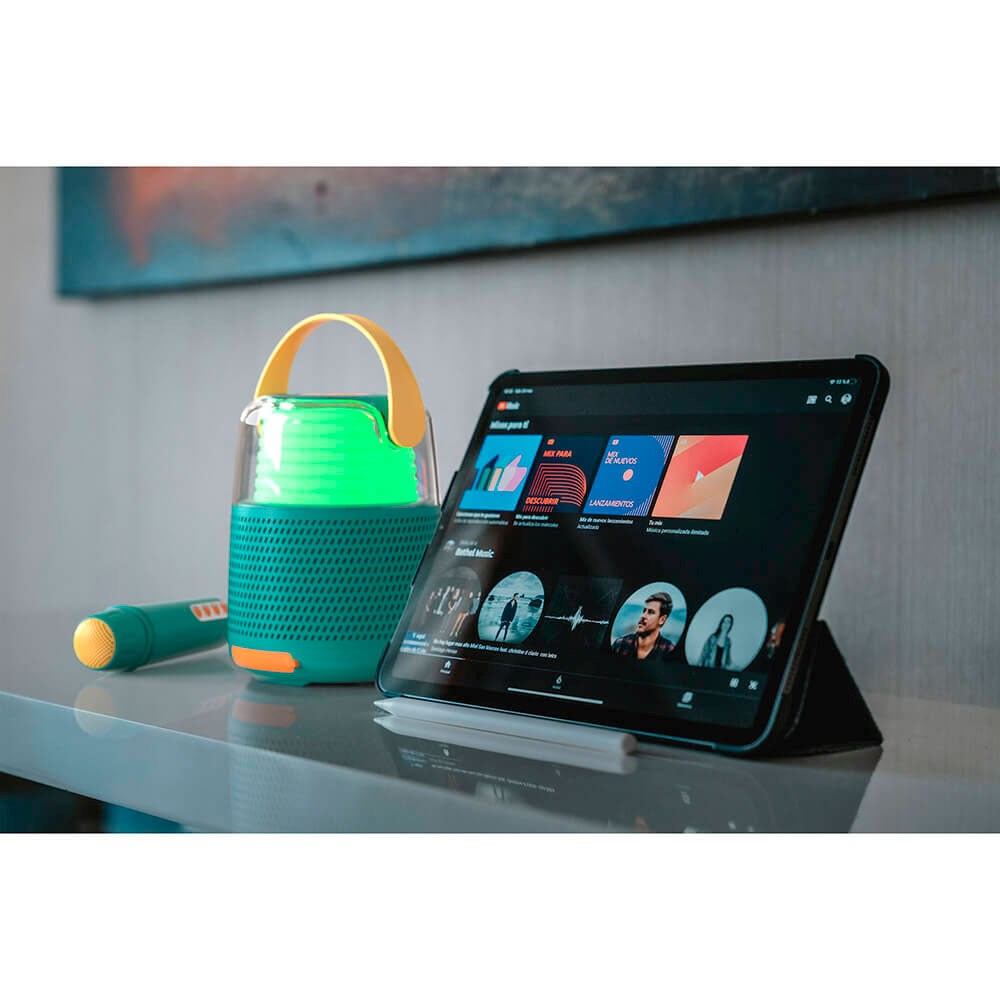 Højtaler Karaoke Sæt m. Mikrofon MOB - Grøn