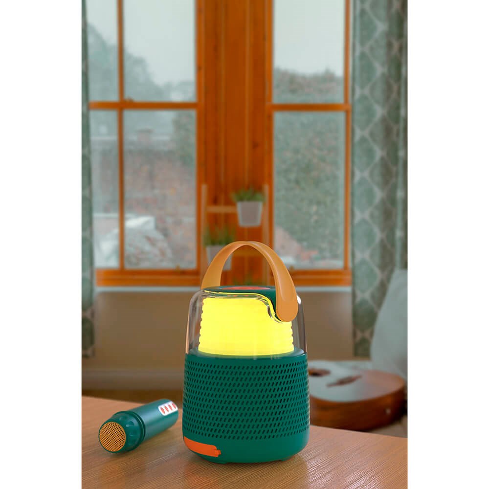 Højtaler Karaoke Sæt m. Mikrofon MOB - Grøn