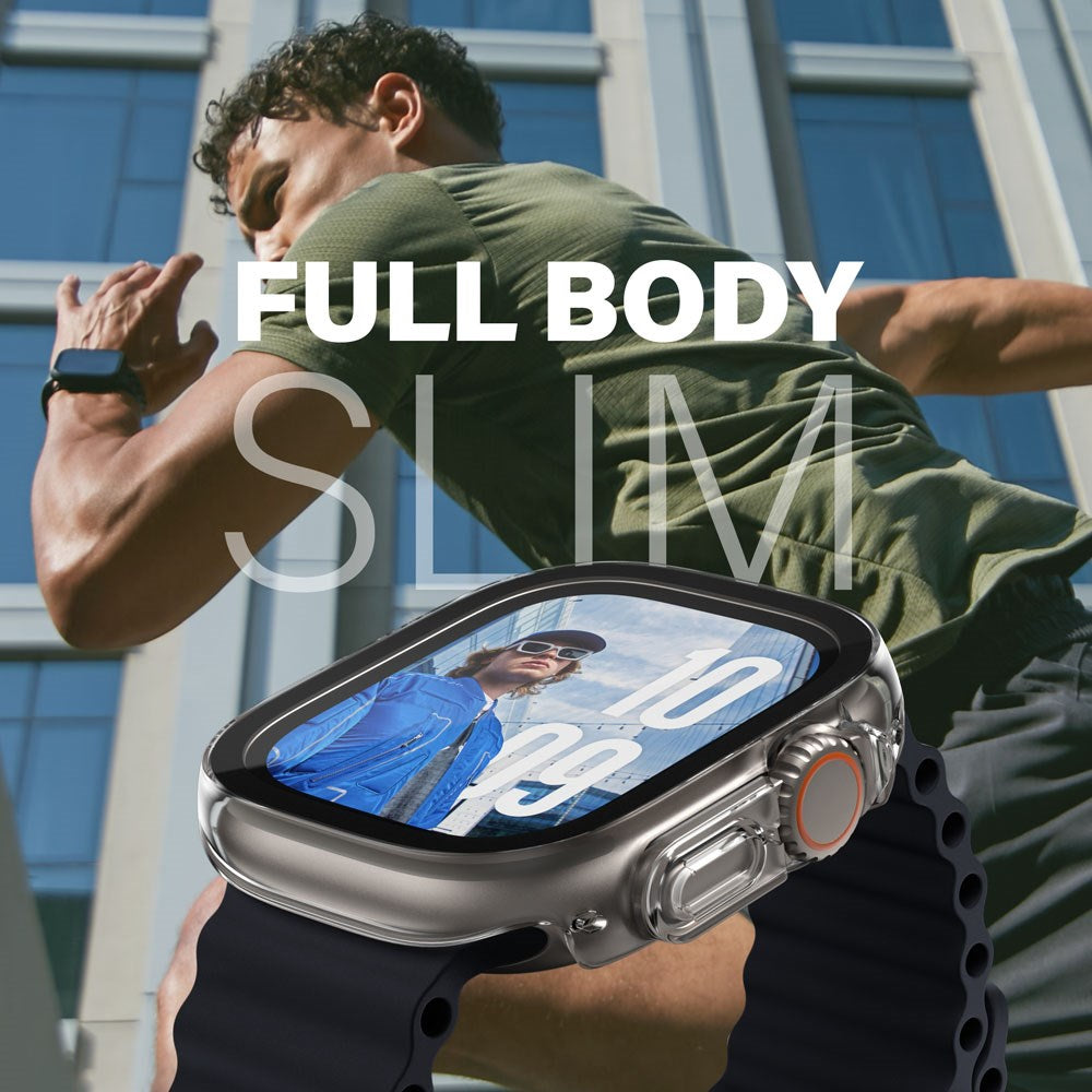 PanzerGlass Apple Watch Ultra 3/2/1 (49mm) Snappie Full Body Slim Cover + Skærmbeskyttelse - Transparent