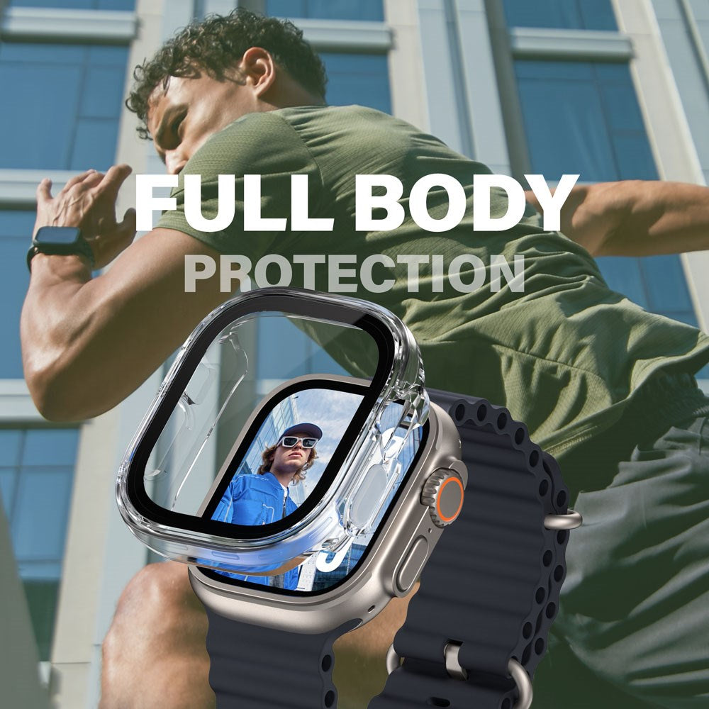 PanzerGlass Apple Watch Ultra 3/2/1 (49mm) Snappie Full Body Cover + Skærmbeskyttelse - Transparent