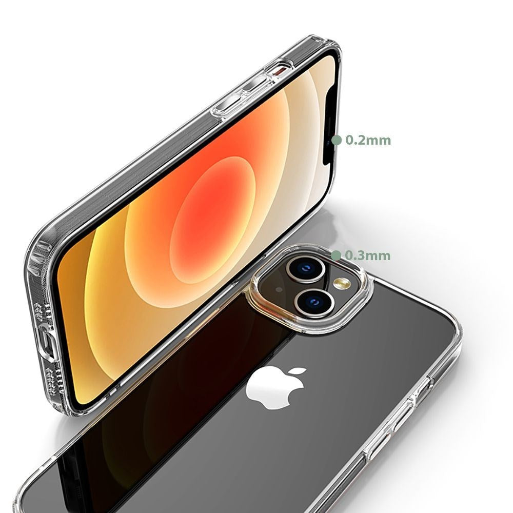 Tech-Protect iPhone 14 Flexair Hybrid Bagside Cover - Gennemsigtig