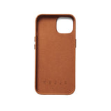 Mujjo iPhone 14 Leather Wallet Cover - Brun