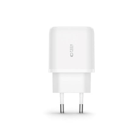 Tect-Protect 20W Vægoplader m. 1 x USB-C & 1 x USB-A - Power Delivery - Hvid