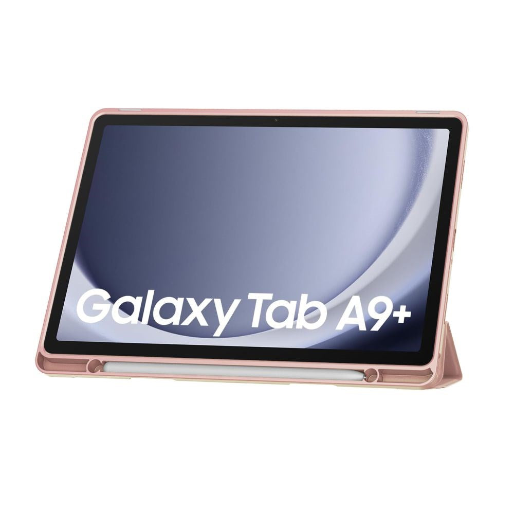 Tech-Protect Samsung Galaxy Tab A9+ (Plus) SC Tri-Fold Cover - Lyserød