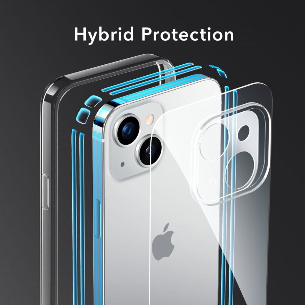 ESR iPhone 14 Plus Ice Shield Hybrid Air-Guard Bagside Cover - Gennemsigtig