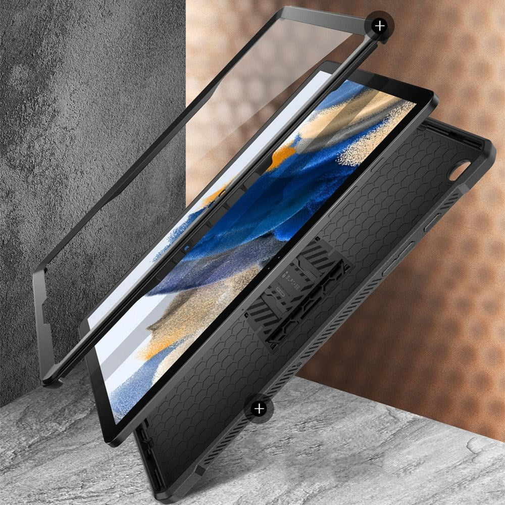 Samsung Galaxy Tab A9+ (Plus) Håndværker Tablet Cover - Supcase Unicorn Beetle Pro Cover m. Beskyttelsesfilm - Sort