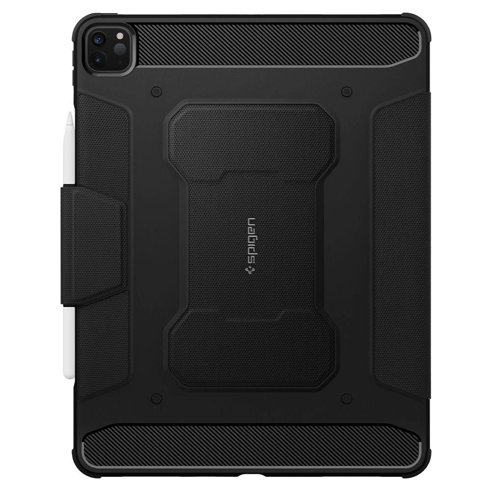 iPad Pro 12.9" (2021 / 2020) / (2018) Spigen Rugged Armor Pro Cover - Sort