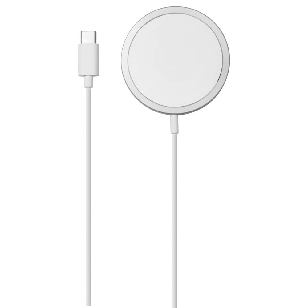 Vivanco Trådløs MagSafe Kompatibel Oplader 15W - Hvid