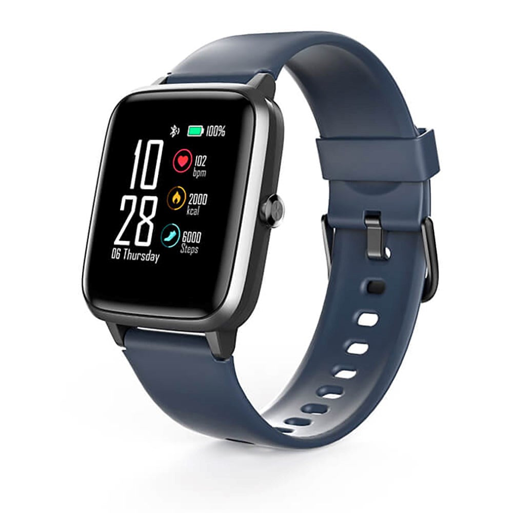 Hama Fit Watch 4900 m. Pulsmåler & Skridttæller - Fitness Smartwatch - Sort / Blå