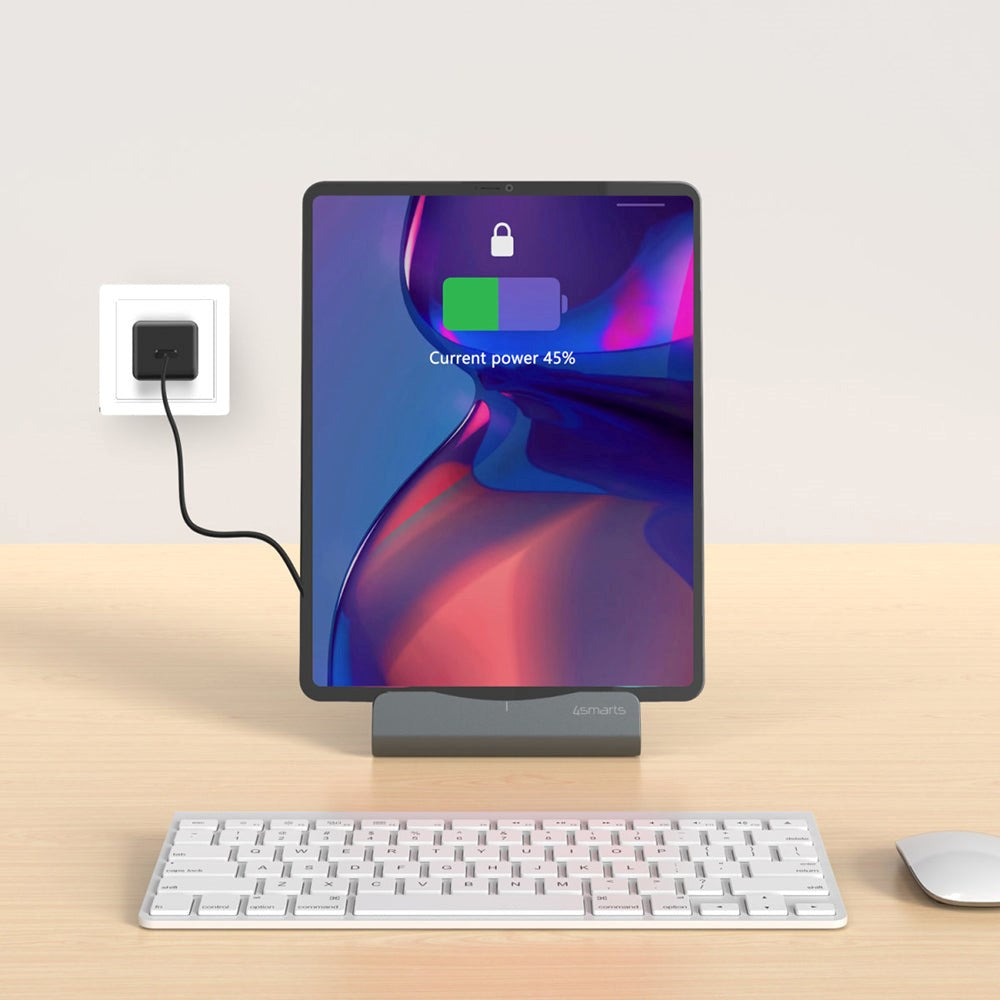 4smarts VoltDock Tablet & Mobil Lightning Ladestation PD 20W - Grå