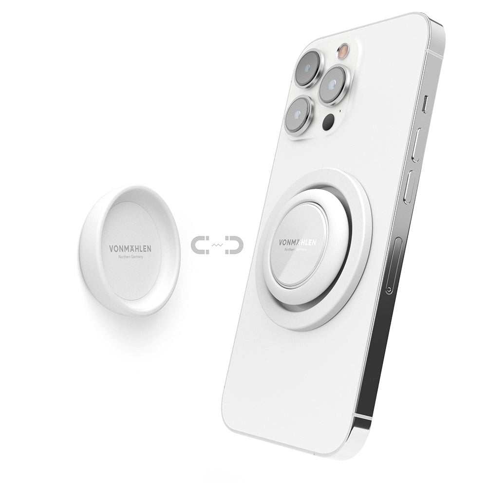 VONMÄHLEN Backflip Mag Phone Grip - MagSafe Kompatibel - Hvid