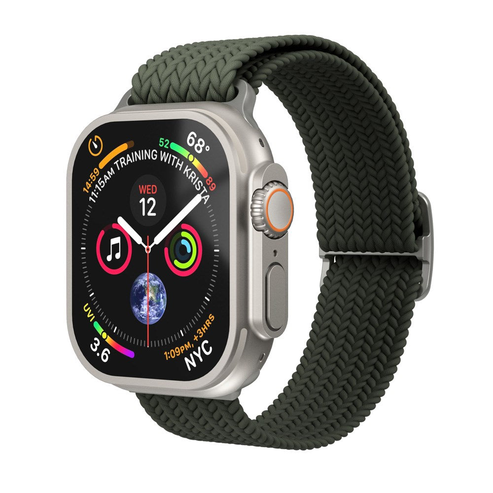 Vonmählen Apple Watch (38/40/SE/41/42mm) Woven Loop Nylon Rem - Olive