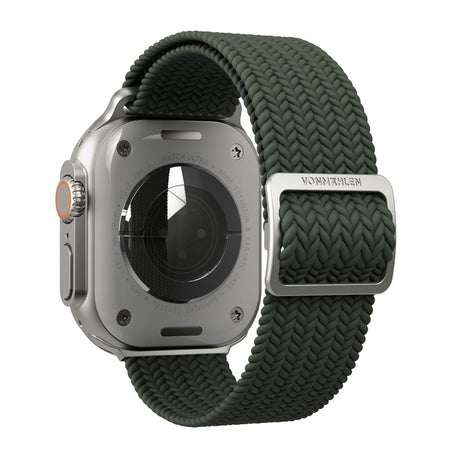 Vonmählen Apple Watch (38/40/SE/41/42mm) Woven Loop Nylon Rem - Olive