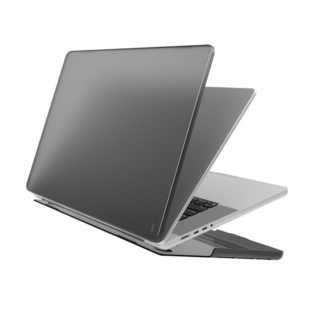 Vonmählen - Transparent Case for MacBook Air 13" M2/M3/M4 (2022-2025) - Mat Sort/Gennemsigtig