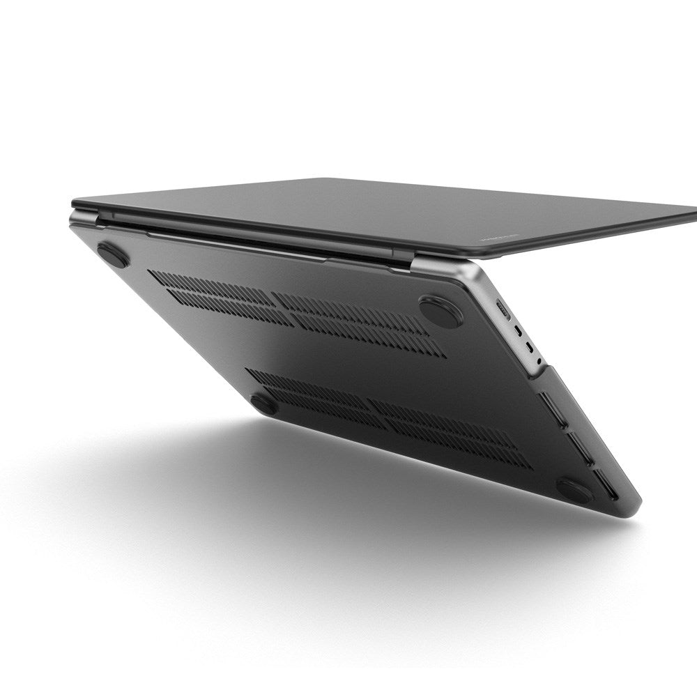 Vonmählen - Transparent Case for MacBook Air 13" M2/M3/M4 (2022-2025) - Mat Sort/Gennemsigtig