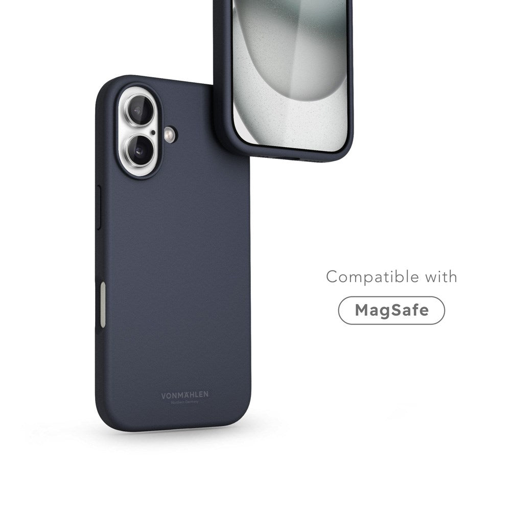 iPhone 16 Vonmählen Eco Silikone Bagside Cover - MagSafe Kompatibel - Navy