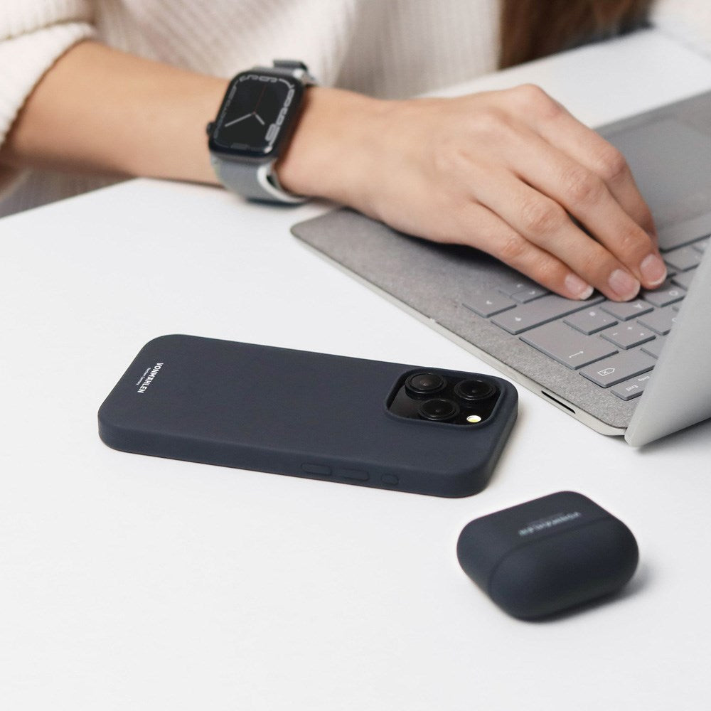 iPhone 16 Vonmählen Eco Silikone Bagside Cover - MagSafe Kompatibel - Navy