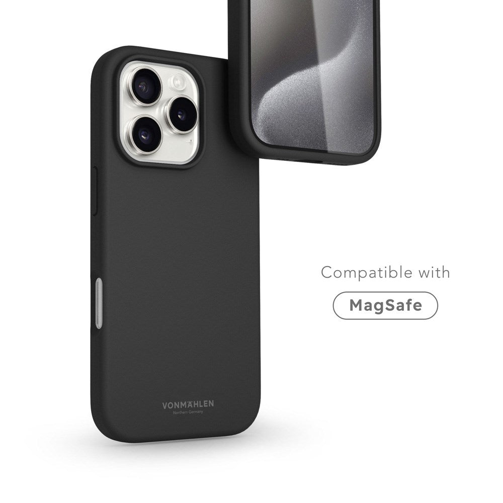 iPhone 16 Pro Vonmählen Eco Silikone Bagside Cover - MagSafe Kompatibel - Black