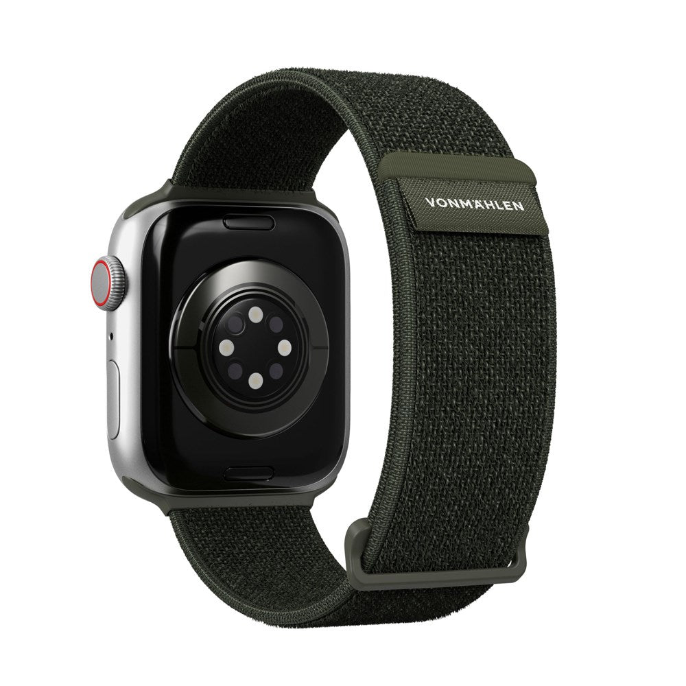 Vonmählen Apple Watch (42/44/45/46/SE/49mm) Fitness Loop 2 Nylon Rem - Grøn