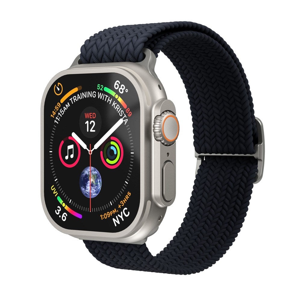 Vonmählen Apple Watch (42/44/45/SE/46/49mm) Woven Loop Nylon Rem - Navy