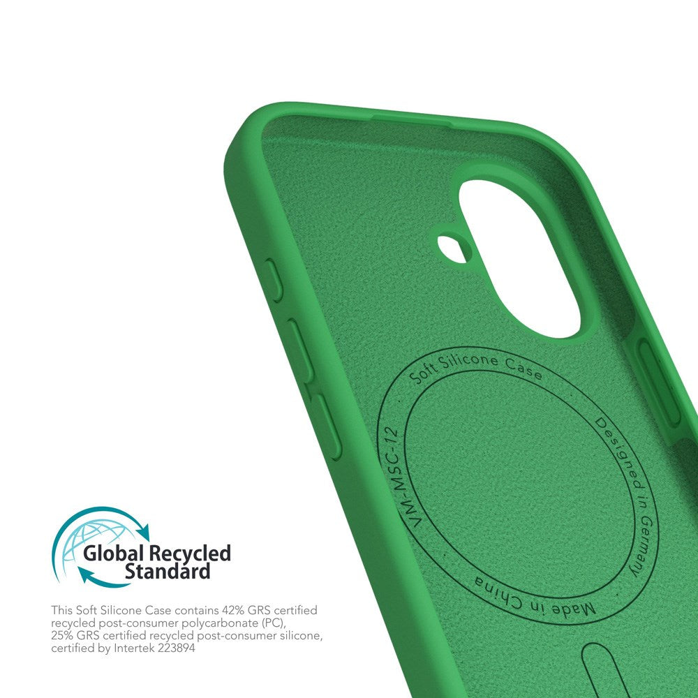 iPhone 16 Vonmählen Eco Silikone Bagside Cover - MagSafe Kompatibel - Green Haven