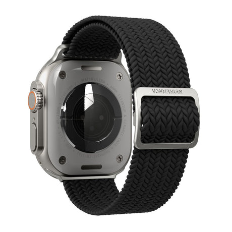 Vonmählen Apple Watch (42/44/45/SE/46/49mm) Woven Loop Nylon Rem - Black