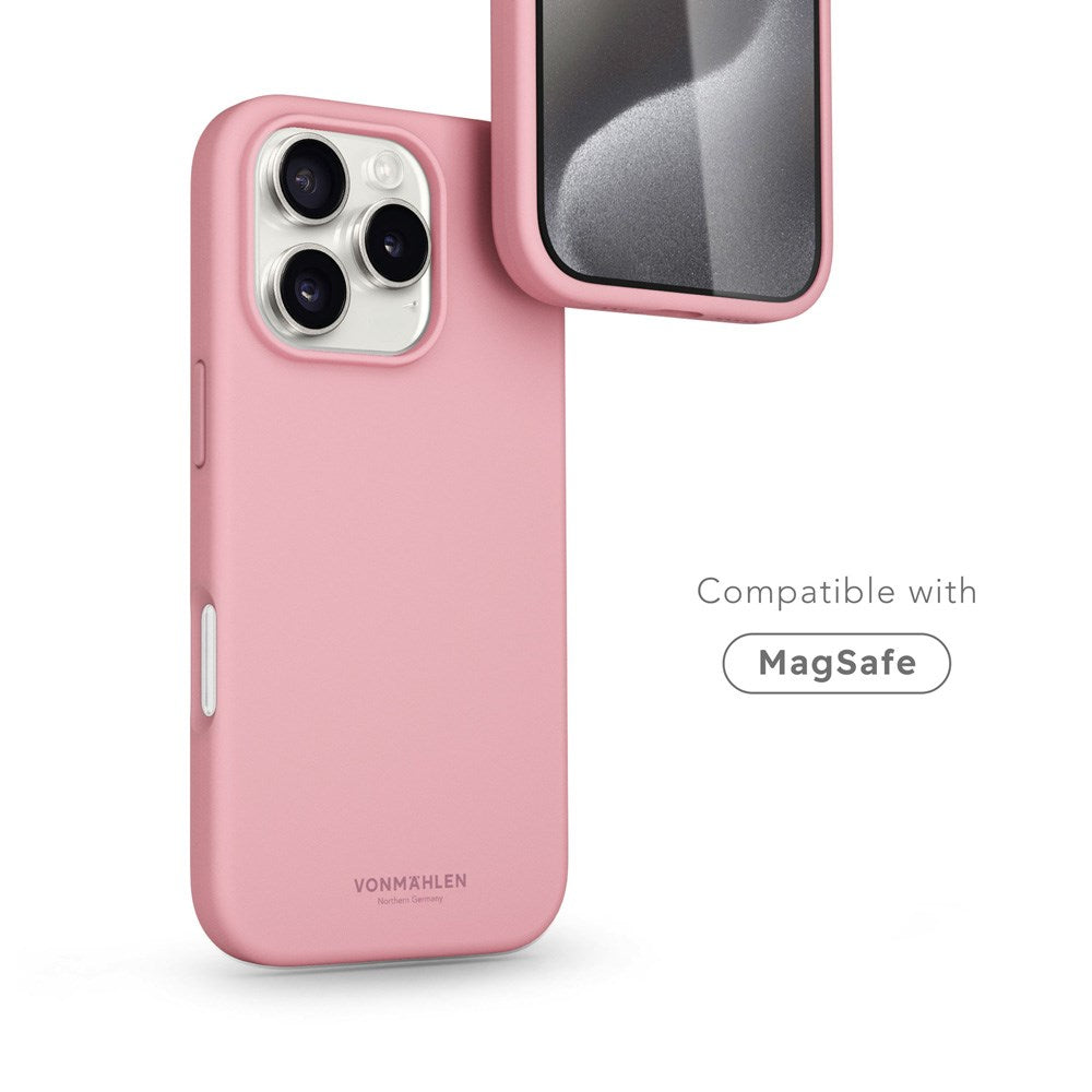 iPhone 16 Pro Vonmählen Eco Silikone Bagside Cover - MagSafe Kompatibel - Cherry Blossom