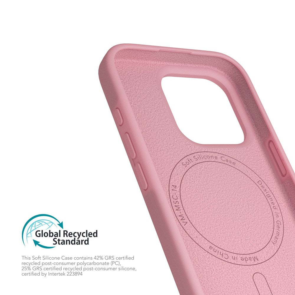 iPhone 16 Pro Vonmählen Eco Silikone Bagside Cover - MagSafe Kompatibel - Cherry Blossom