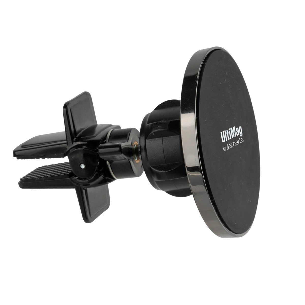 4smarts UltiMag Clamp Magnetisk Mobilholder til Bil - MagSafe Kompatibel - Sort