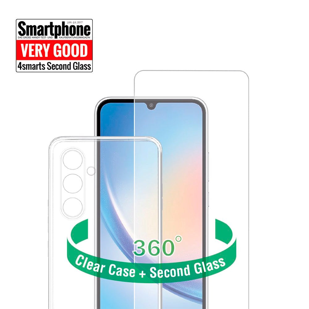 Samsung Galaxy S23 FE 4smarts Second Glass X-Pro 360° Protection Set (Cover + Hærdet Glas)