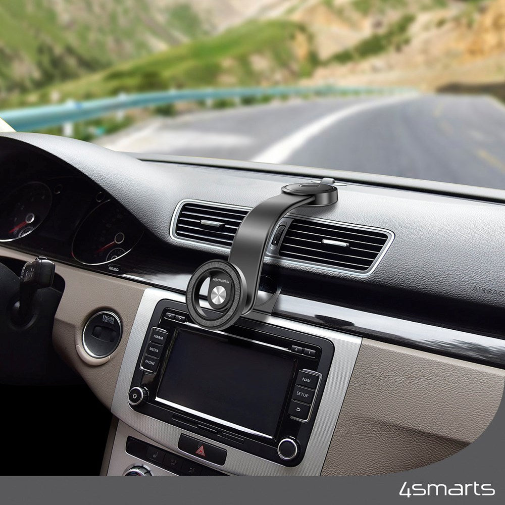 4smarts Magnetic Flex - Magnetisk Holder til Bil - Sort