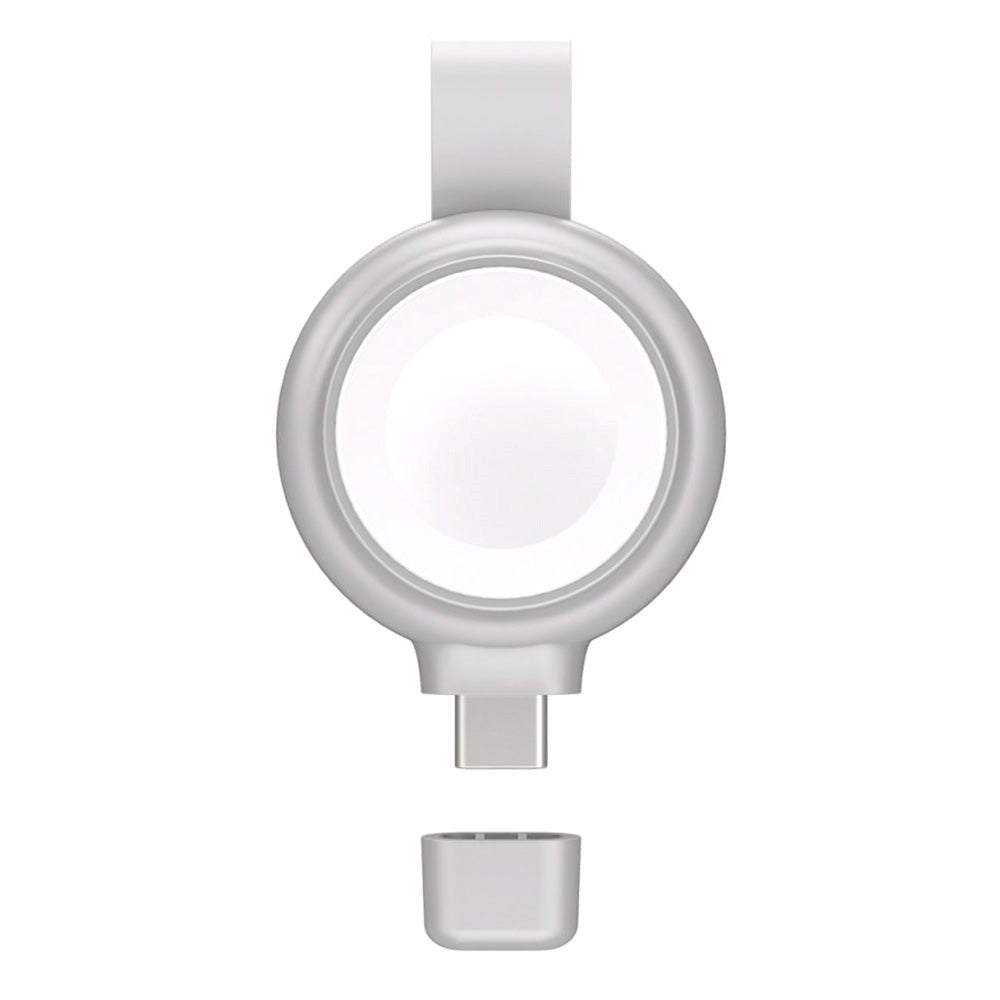 4smarts Hurtig Oplader til Apple Watch - Sølv / Hvid