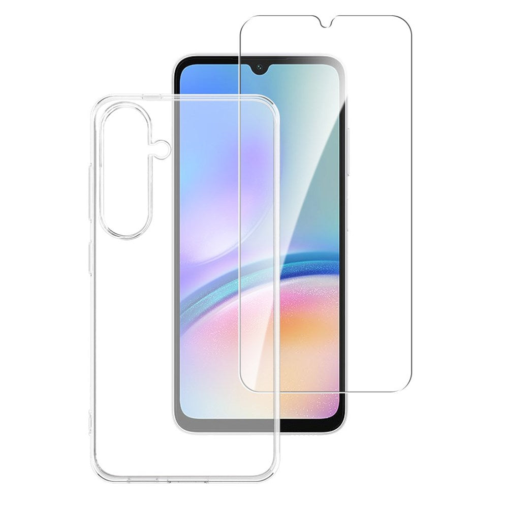 4smarts Samsung Galaxy A05s Second Glass X-Pro 360° Protection Set (Cover + Hærdet Glas)