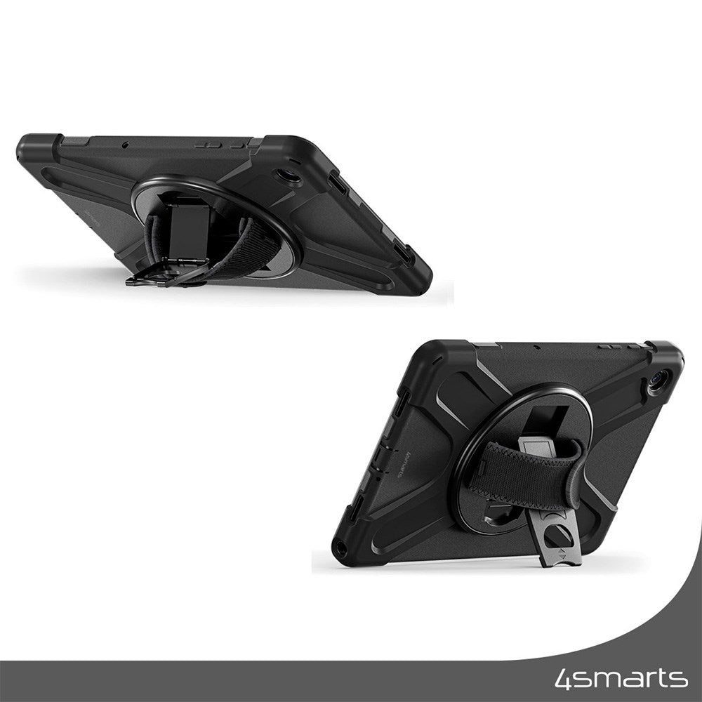Samsung Galaxy Tab S10 FE / S9 FE 4smarts Rugged Tablet Flip Cover GRIP - Sort