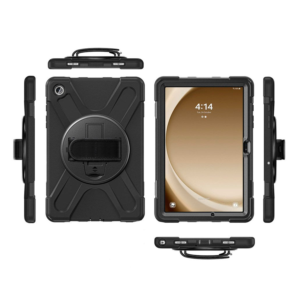 Samsung Galaxy Tab S10 FE / S9 FE 4smarts Rugged Tablet Flip Cover GRIP - Sort