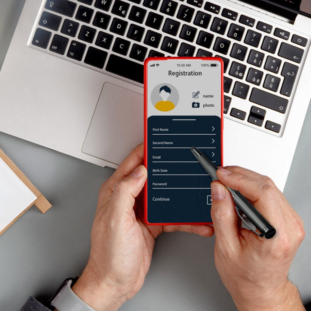 4smarts - 2-i-1 Stylus Pen - Sort