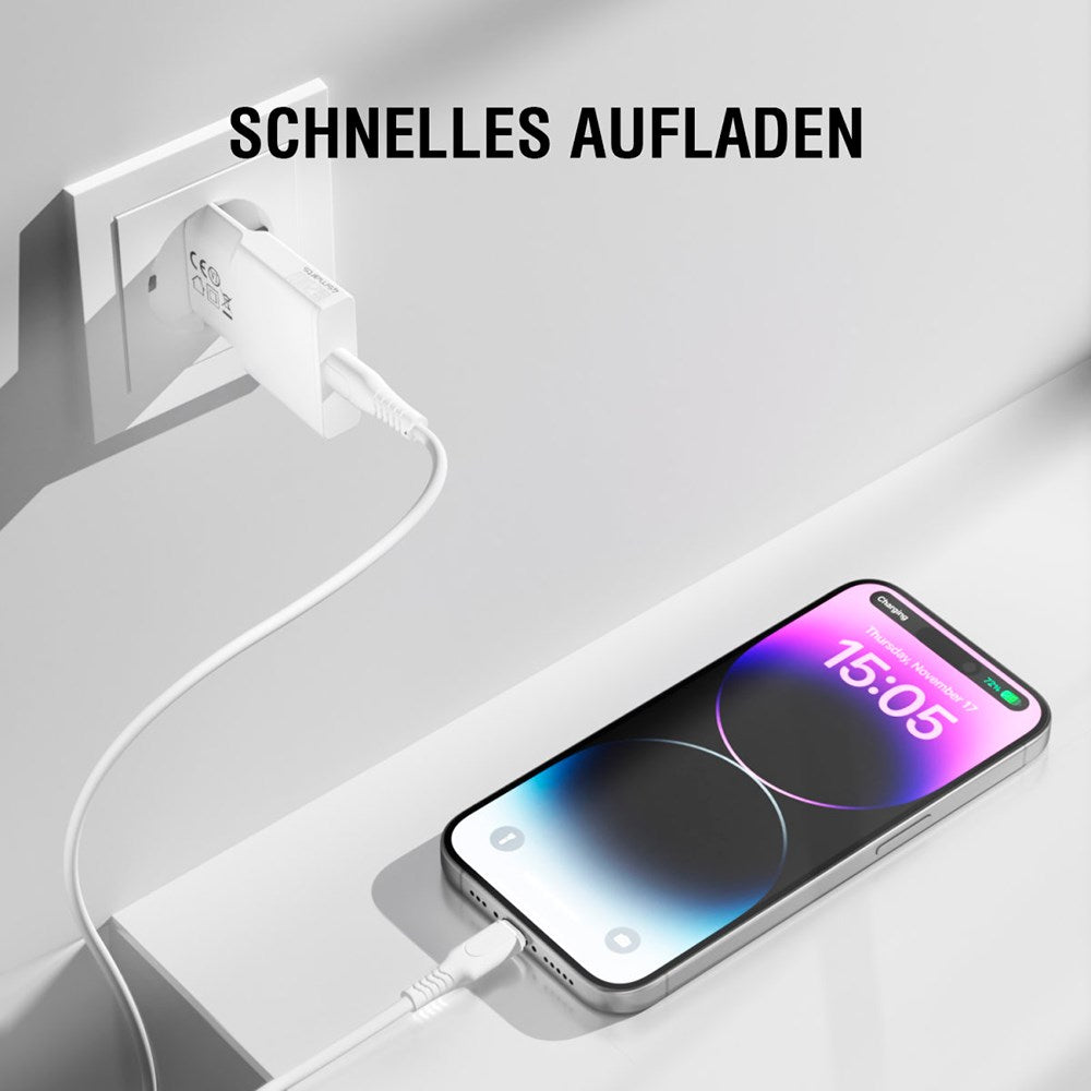 4Smarts Slim PD 20W Vægoplader GaN m. USB-C - Hvid