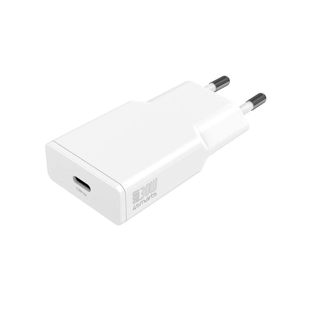 4Smarts Slim PD 30W Vægoplader GaN m. USB-C - Hvid