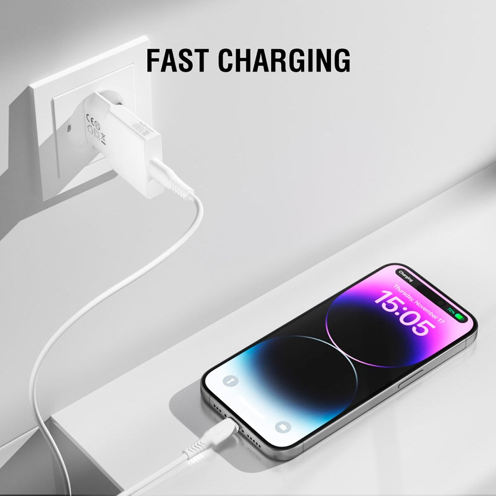 4Smarts Slim PD 30W Vægoplader GaN m. USB-C - Hvid