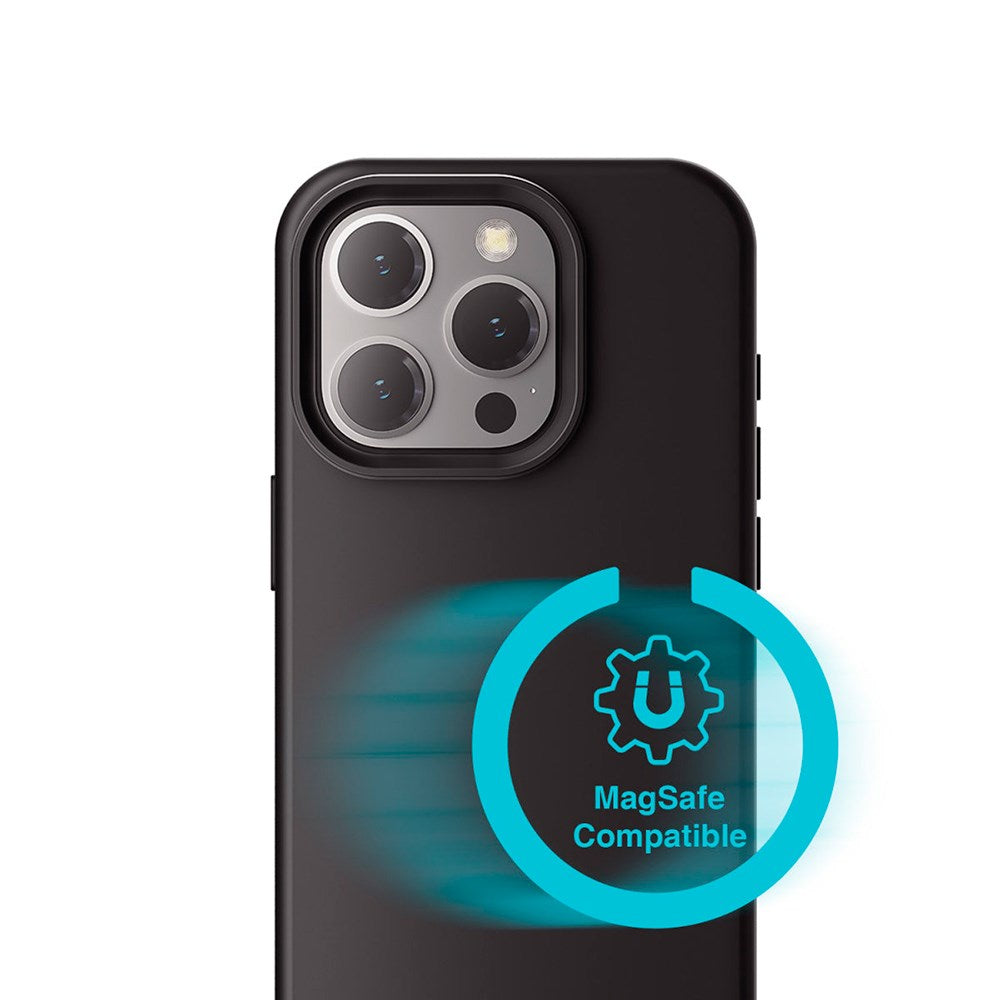 4Smarts iPhone 16 Pro Liquid Silikone Cupertino Bagside Cover - MagSafe Kompatibel - Sort