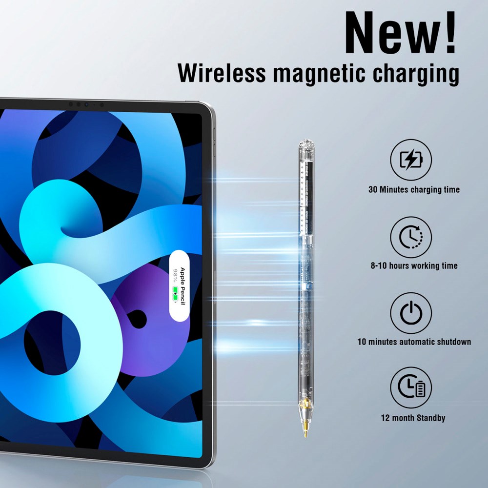 4smarts - Active Stylus Pencil Pro Lucid - Gennemsigtig