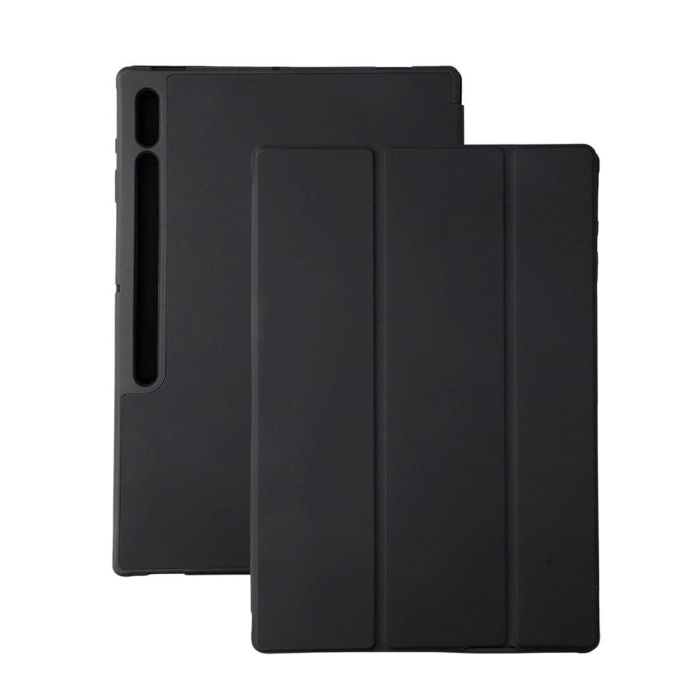 Samsung Galaxy Tab S10 Ultra / S9 Ultra - 4smarts Basic Folio Case m. Pen Holder - Sort