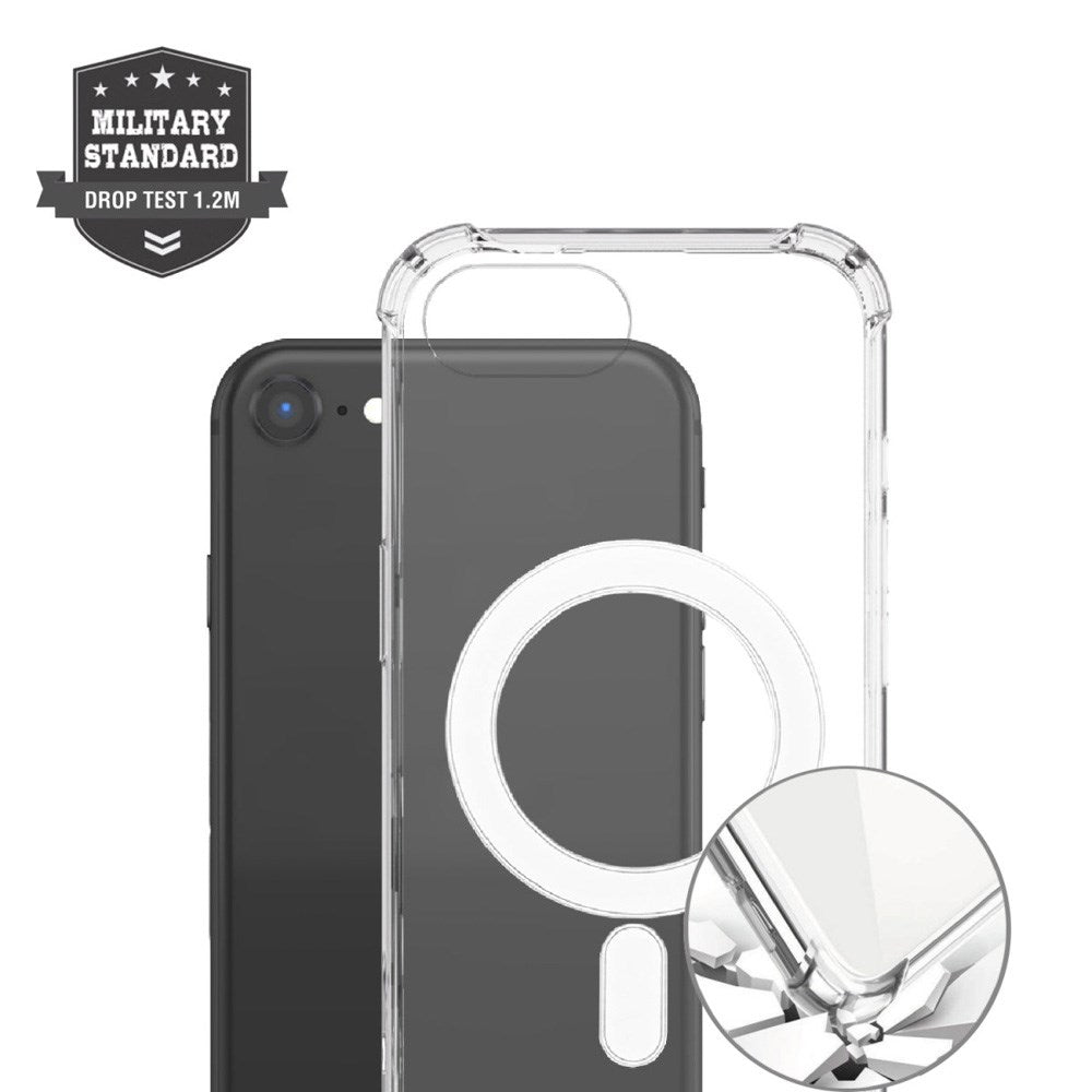 iPhone 16e - 4smarts Ibiza Hybrid Cover - MagSafe Kompatibel - Gennemsigtig